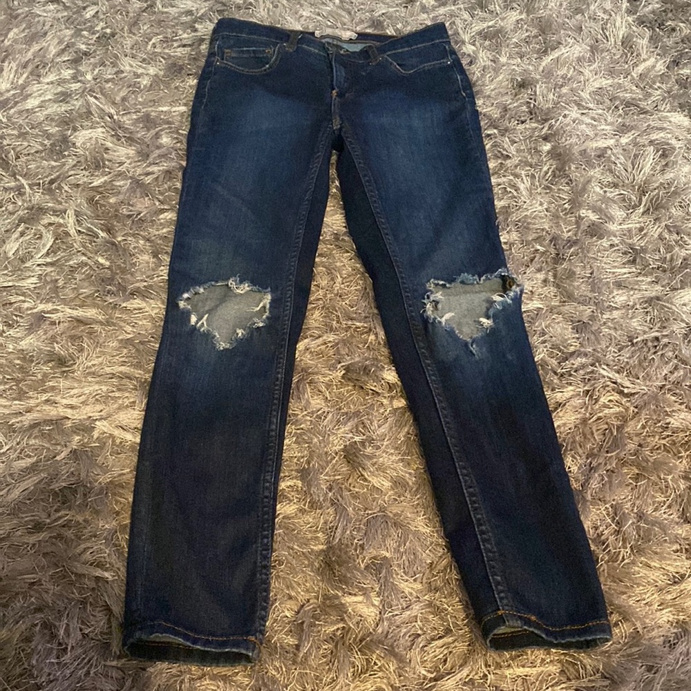 Free People “Busted Knee” Jeans